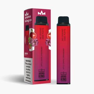 Aroma King Legend 3500 Puffs Disposable Vape Device Apple Grape Strawberry