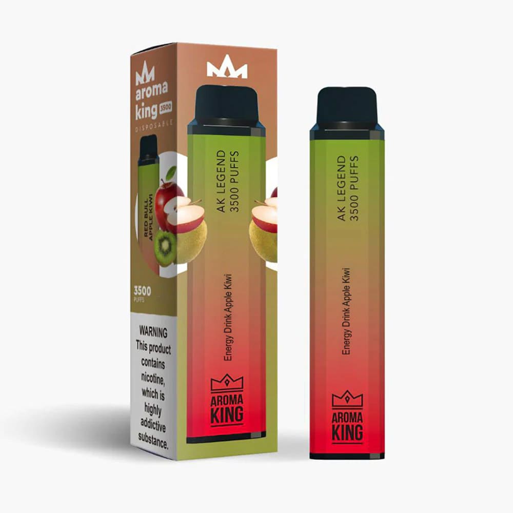 Aroma King Legend 3500 Puffs Disposable Vape Device Energy Drink Apple Kiwi