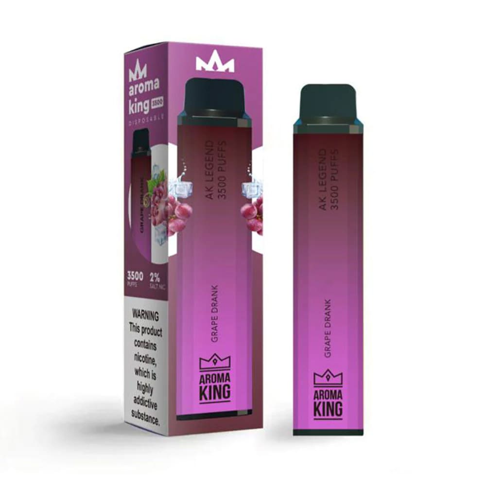 Aroma King Legend 3500 Puffs Disposable Vape Device Grape Drank