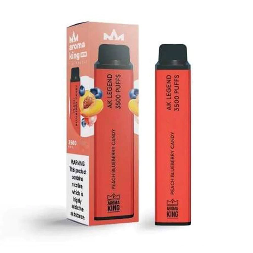 Aroma King Legend 3500 Puffs Disposable Vape Device Peach Blueberry Candy