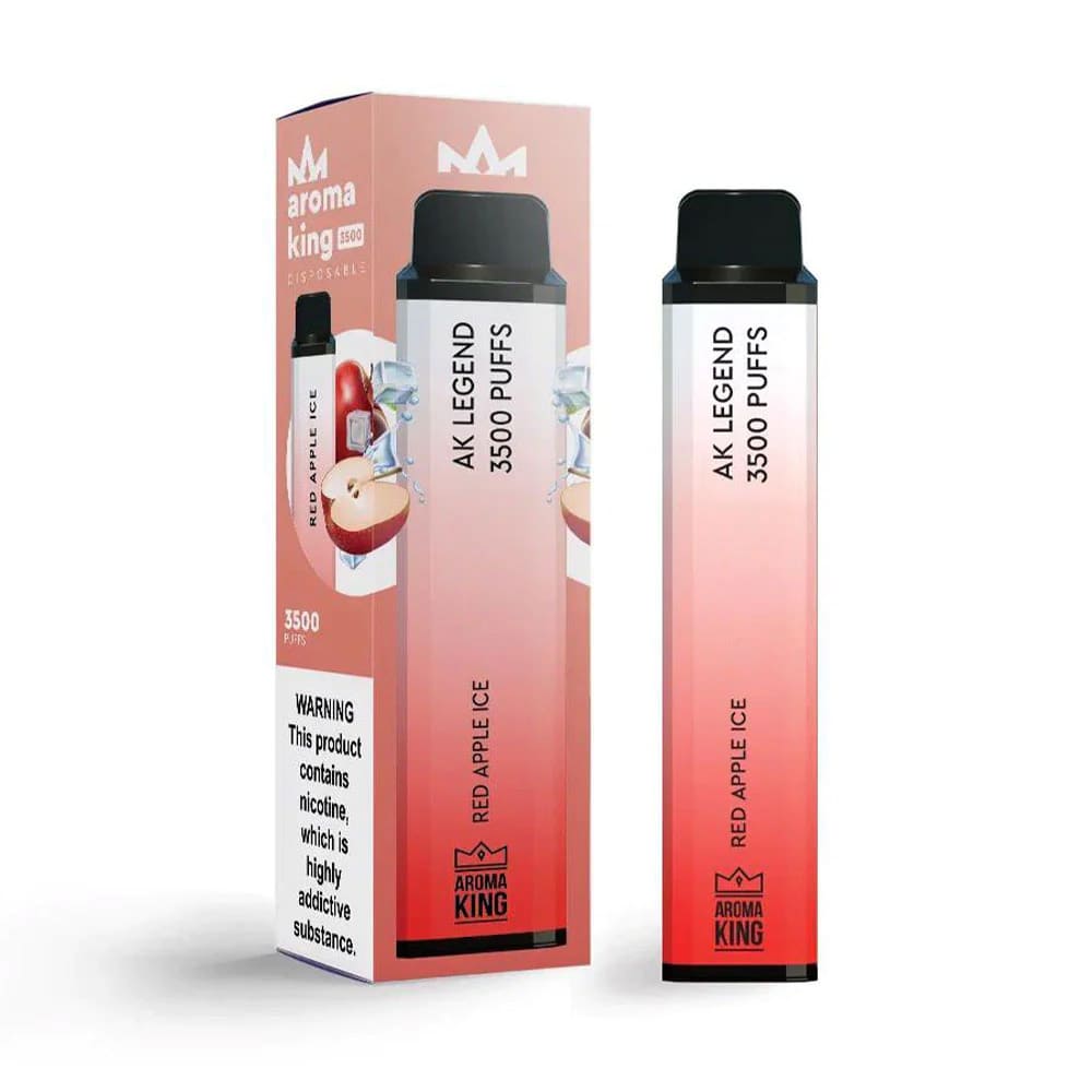 Aroma King Legend 3500 Puffs Disposable Vape Device Red Apple Ice