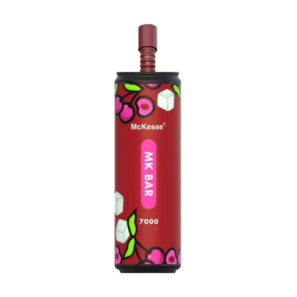 MK Bar 7000 Puffs Rechargeable Disposable Vape Device Cherry Ice